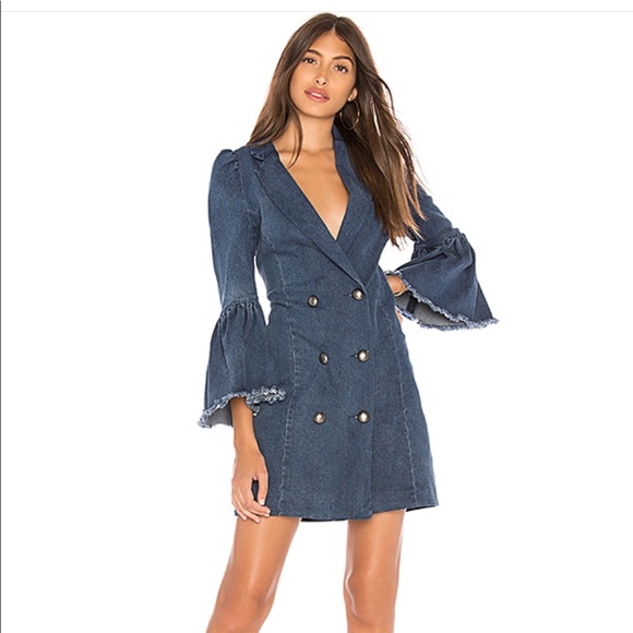 revolve denim dress